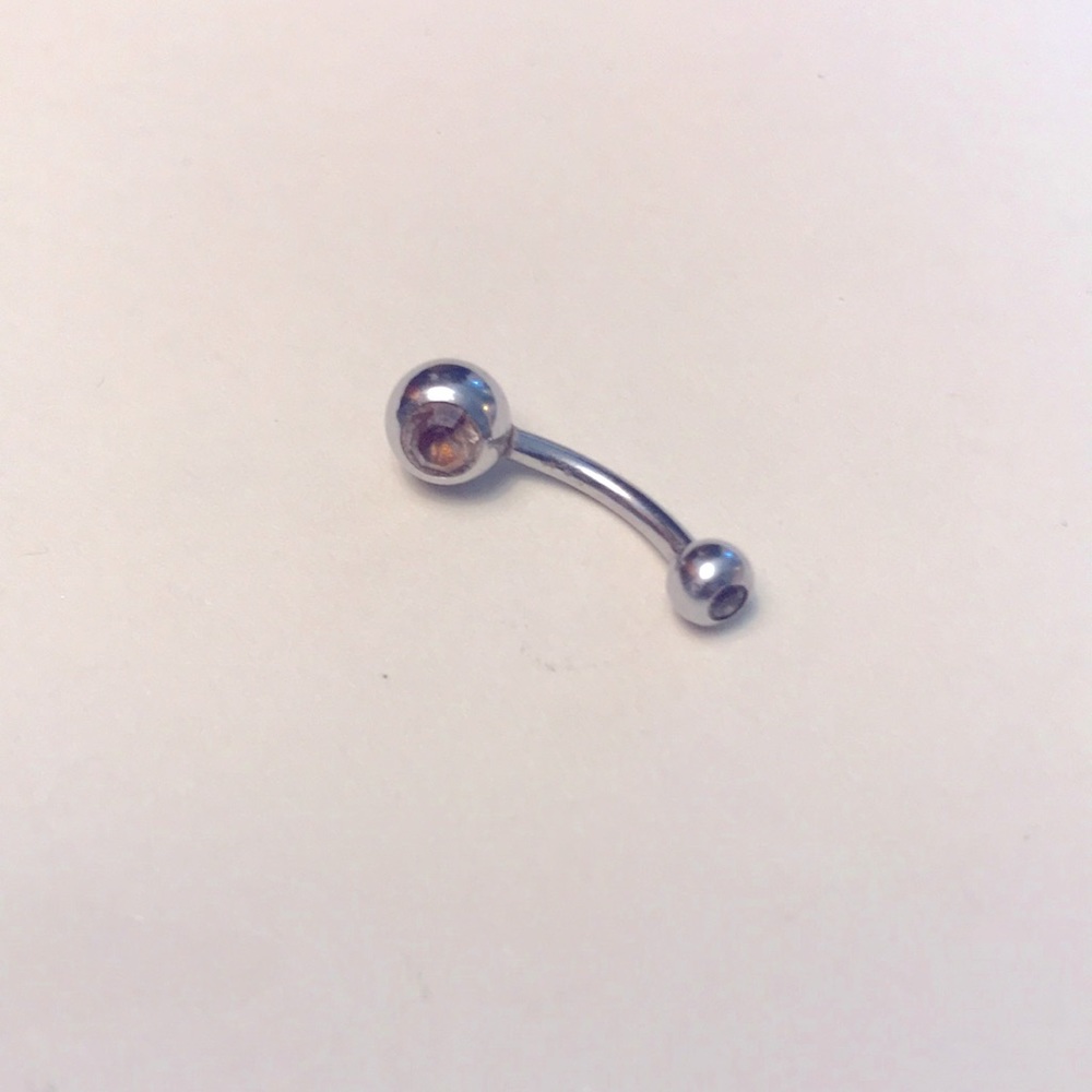 Stainless belly button ring
